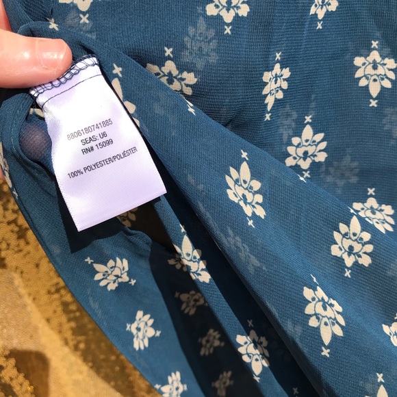 Bongo sheer tunic hi-lo knee-length size M - Picture 3 of 12